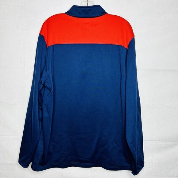 Atlanta Braves MLB 1/4 Zip Pullover Blue Red Sz XL Genuine Merchandise - Picture 6 of 8